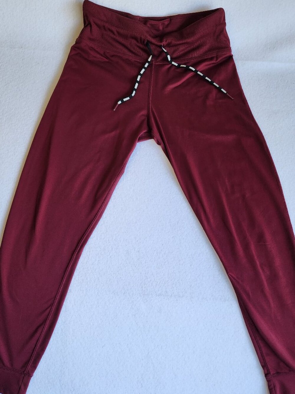 TAG PHOTO PUMA Maroon Burgundy Athletic Joggers Sweatpants Drawstring Small